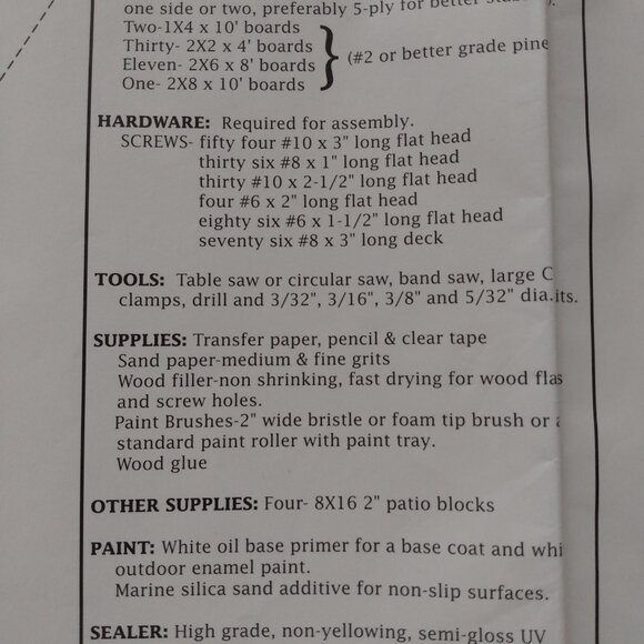 Vintage Large Arch Bridge Woodworking Pattern Building Plans Winfield Collection - Picture 6 of 8